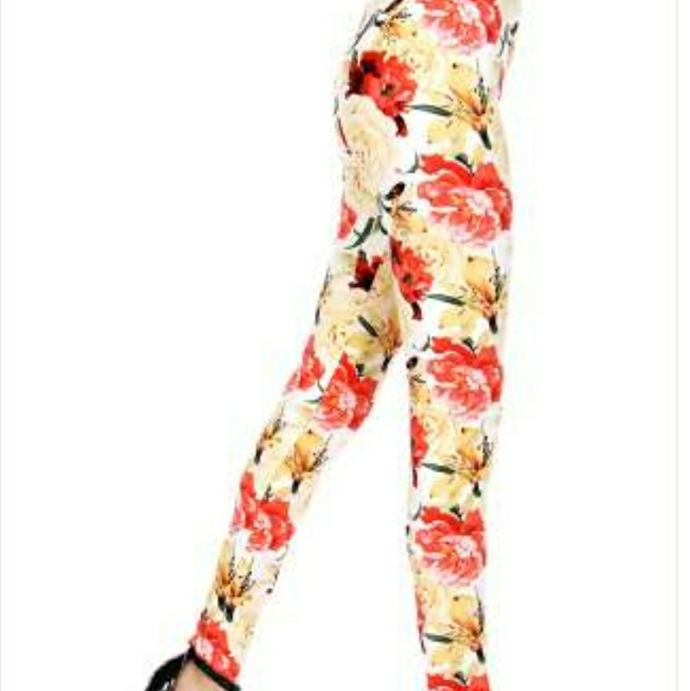 Soft floral leggings
